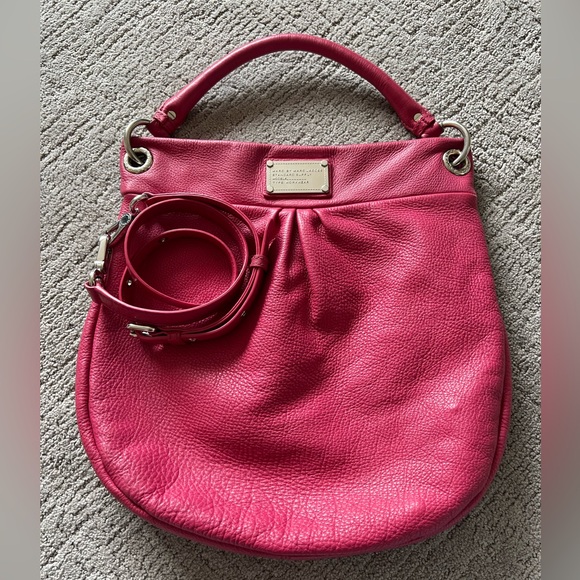 Marc by Marc Jacobs Medium Classic Q Hillier Leather Hobo Handbag - Picture 1 of 16